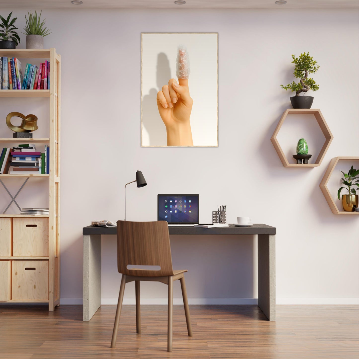 Wrapped Around My Finger Poster - Wooden Frames
