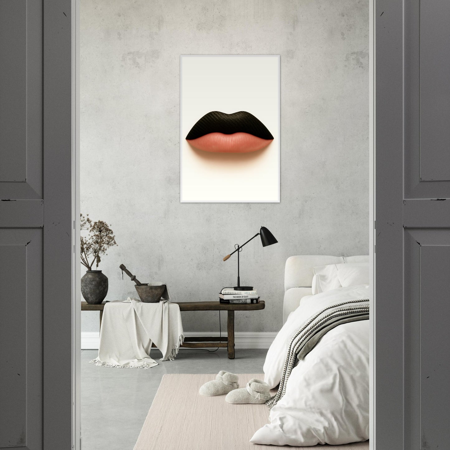 Stiff Upper Lip Poster - Wooden Frames
