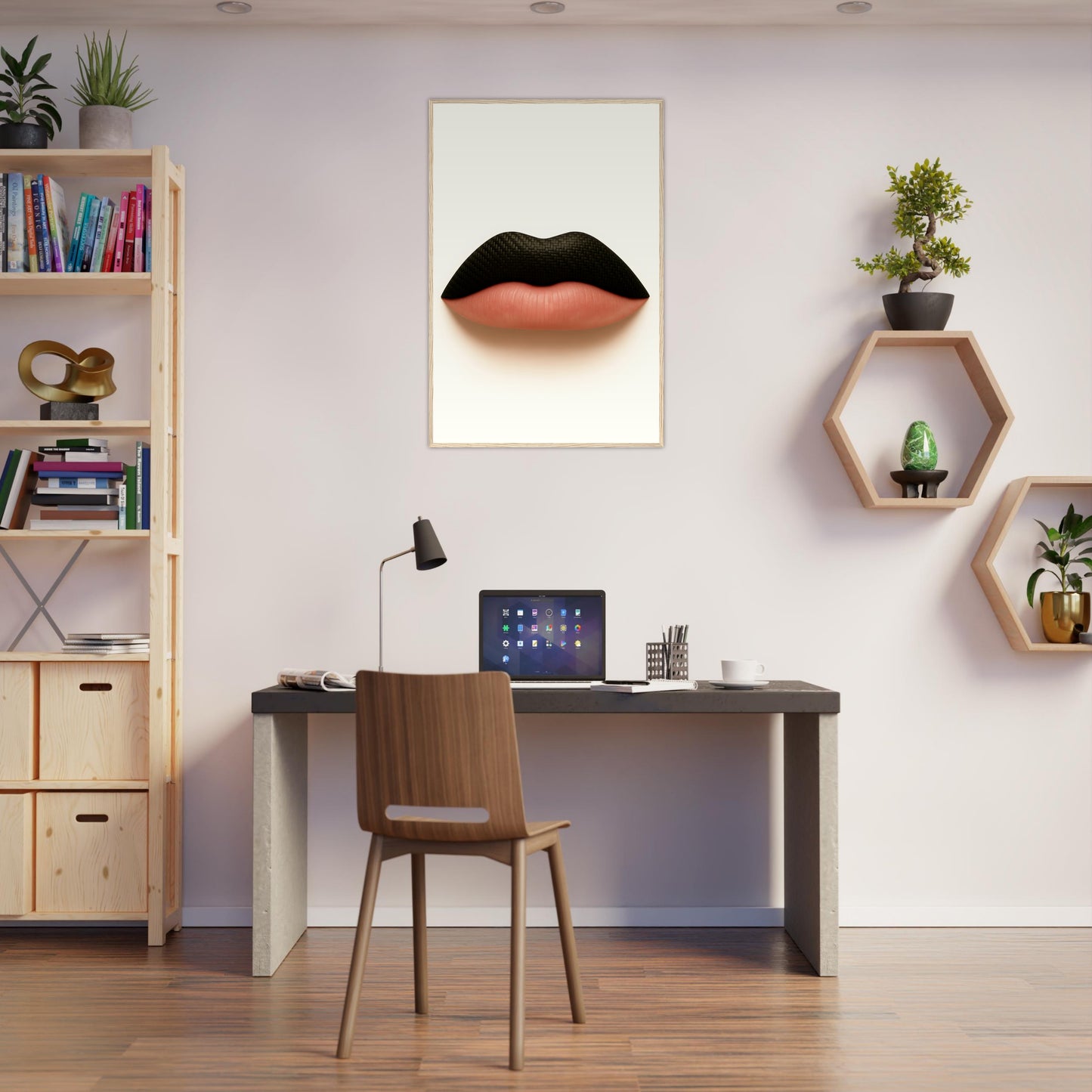 Stiff Upper Lip Poster - Wooden Frames